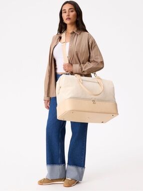 BEIS Weekender Travel Bag Tan Brown Duffle